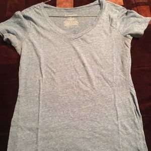 Baby blue v neck